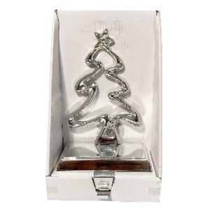 KURT ADLER Metal Christmas Tree Holiday Stocking Holder with Hook 7.5 inches